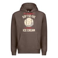 Coffee funny volleyball if you want a soft serve volleyball t shirt Premium Hoodie - linhVisuals
