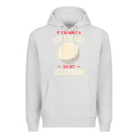 Dove Grey funny volleyball if you want a soft serve volleyball t shirt Premium Hoodie - linhVisuals