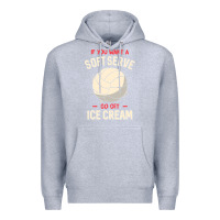 Heather Grey funny volleyball if you want a soft serve volleyball t shirt Premium Hoodie - linhVisuals