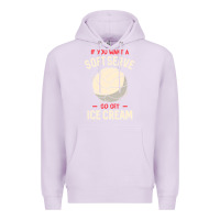 Lilac funny volleyball if you want a soft serve volleyball t shirt Premium Hoodie - linhVisuals