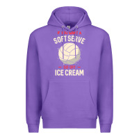 Purple funny volleyball if you want a soft serve volleyball t shirt Premium Hoodie - linhVisuals