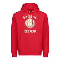 Red funny volleyball if you want a soft serve volleyball t shirt Premium Hoodie - linhVisuals
