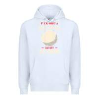 White funny volleyball if you want a soft serve volleyball t shirt Premium Hoodie - linhVisuals