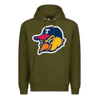 Army Green suitable-toledo-mud-hens-worn Premium Hoodie - linhVisuals