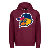 Burgundy suitable-toledo-mud-hens-worn Premium Hoodie - linhVisuals