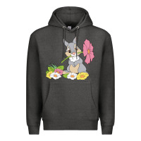Charcoal Heather thumper Premium Hoodie - linhVisuals
