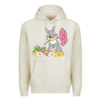Oatmeal Heather thumper Premium Hoodie - linhVisuals