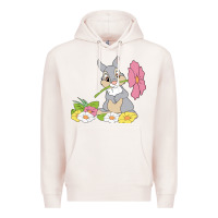 Pale Pink thumper Premium Hoodie - linhVisuals