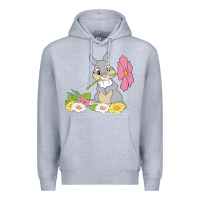 Heather Grey thumper Premium Hoodie - linhVisuals