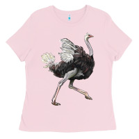 Bubblegum Pink Ostrich Ladies Tee - LillyAllenDesigns