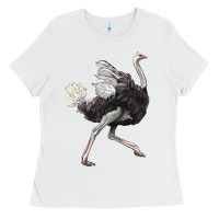 White Ostrich Ladies Tee - LillyAllenDesigns