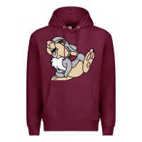 Burgundy thumper Premium Hoodie - linhVisuals