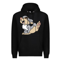 Black thumper Premium Hoodie - linhVisuals