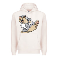Pale Pink thumper Premium Hoodie - linhVisuals