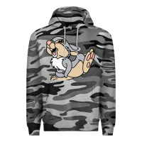 Slate Camo thumper Premium Hoodie - linhVisuals