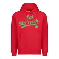 Red pat mccrotch funny st. patrick's day long sleeve t shirt Premium Hoodie - linhVisuals