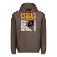 Pisces Facts T Shirt Pisces Birthday Gifts Premium Hoodie | Teevron