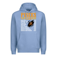 Colony Blue pisces facts t shirt pisces birthday gifts Premium Hoodie - linhVisuals