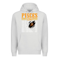 Dove Grey pisces facts t shirt pisces birthday gifts Premium Hoodie - linhVisuals