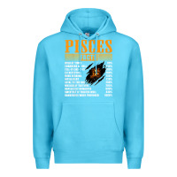Ocean Blue pisces facts t shirt pisces birthday gifts Premium Hoodie - linhVisuals