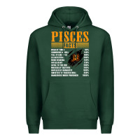 Sports Green pisces facts t shirt pisces birthday gifts Premium Hoodie - linhVisuals