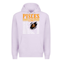 Lilac pisces facts t shirt pisces birthday gifts Premium Hoodie - linhVisuals