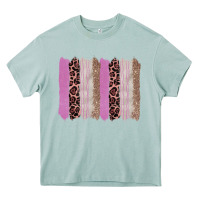 Arona pink glitter leopard brushstroke background Heavy Core Tee - RanaPortraitStore
