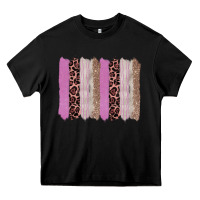 Black pink glitter leopard brushstroke background Heavy Core Tee - RanaPortraitStore