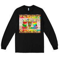 Black hello summer ice coffee Long Sleeve Tee - Artiststas