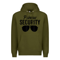 Army Green princess security dad boyfriend husband pregnancy t shirt Premium Hoodie - linhVisuals