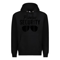 Black princess security dad boyfriend husband pregnancy t shirt Premium Hoodie - linhVisuals