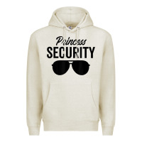 Oatmeal Heather princess security dad boyfriend husband pregnancy t shirt Premium Hoodie - linhVisuals