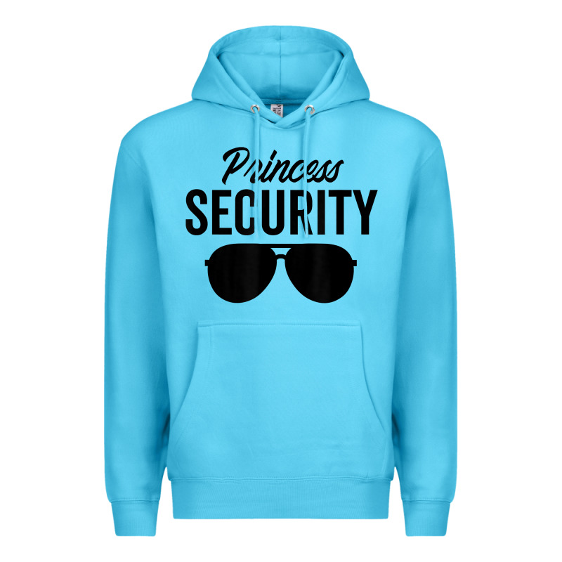 Princess Security Dad Boyfriend Husband Pregnancy T Shirt Premium Hoodie by linhVisuals | Teevron