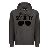 Smoke princess security dad boyfriend husband pregnancy t shirt Premium Hoodie - linhVisuals