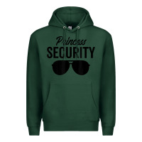Sports Green princess security dad boyfriend husband pregnancy t shirt Premium Hoodie - linhVisuals