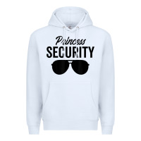 White princess security dad boyfriend husband pregnancy t shirt Premium Hoodie - linhVisuals