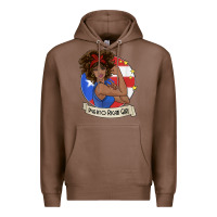 Chestnut puerto rican girl strong t shirt puerto rico pride boricua Premium Hoodie - linhVisuals
