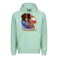 Seafoam puerto rican girl strong t shirt puerto rico pride boricua Premium Hoodie - linhVisuals