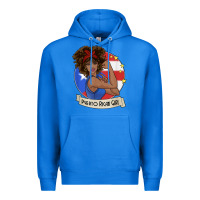 True Royal puerto rican girl strong t shirt puerto rico pride boricua Premium Hoodie - linhVisuals