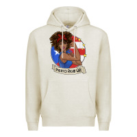 Oatmeal Heather puerto rican girl strong t shirt puerto rico pride boricua Premium Hoodie - linhVisuals