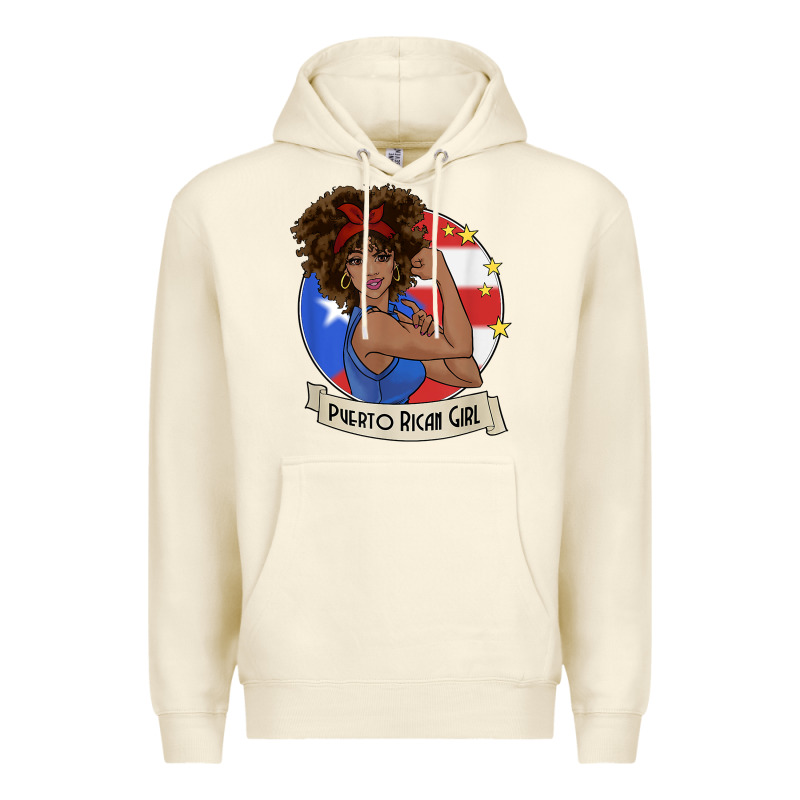Puerto Rican Girl Strong T Shirt Puerto Rico Pride Boricua Premium Hoodie by linhVisuals | Teevron