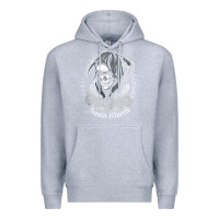Heather Grey santa muerte female deity mexican satanic dead sugar skull tank top Premium Hoodie - linhVisuals