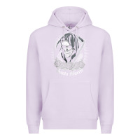 Lilac santa muerte female deity mexican satanic dead sugar skull tank top Premium Hoodie - linhVisuals