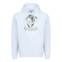 White santa muerte female deity mexican satanic dead sugar skull tank top Premium Hoodie - linhVisuals