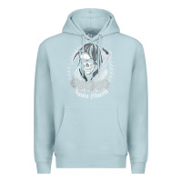 Blue Mist santa muerte female deity mexican satanic dead sugar skull tank top Premium Hoodie - linhVisuals