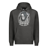 Charcoal Heather santa muerte female deity mexican satanic dead sugar skull tank top Premium Hoodie - linhVisuals