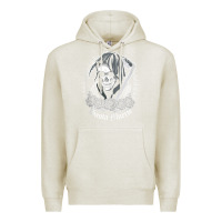 Oatmeal Heather santa muerte female deity mexican satanic dead sugar skull tank top Premium Hoodie - linhVisuals