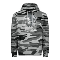 Slate Camo santa muerte female deity mexican satanic dead sugar skull tank top Premium Hoodie - linhVisuals
