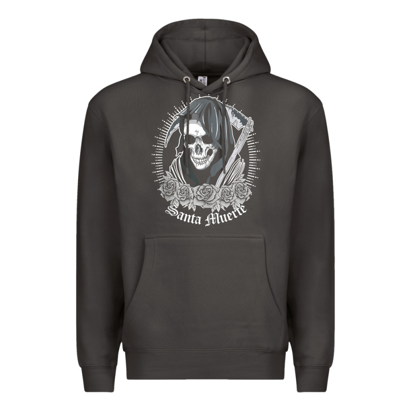 Santa Muerte Female Deity Mexican Satanic Dead Sugar Skull Tank Top Premium Hoodie by linhVisuals | Teevron