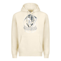 Tofu santa muerte female deity mexican satanic dead sugar skull tank top Premium Hoodie - linhVisuals